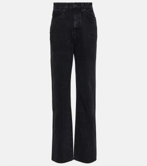 Прямые джинсы albi с завышенной талией , черный Khaite