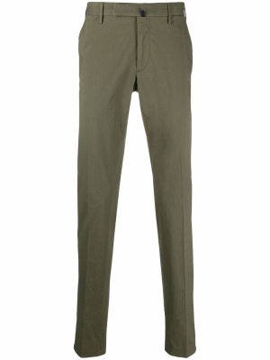 Slim-cut chino trousers Incotex. Цвет: зеленый