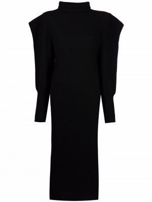Платье со структурированными плечами Philosophy Di Lorenzo Serafini. Цвет: черный