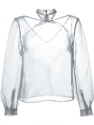 Прозрачная блузка Iris Van Herpen. Цвет: серый