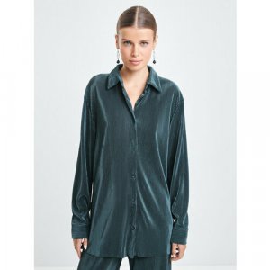 Блуза, размер S (RU 44), зеленый Zarina. Цвет: зеленый/изумрудный