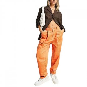 Широкие вельветовые брюки Made In Kenya Relaxed, оранжевый Asos