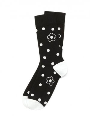 Женские носки с черно-белым логотипом Kenzo