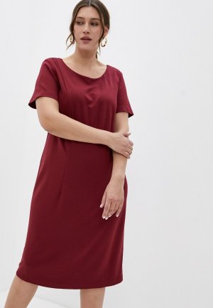 Платье Lady Sharm Classic. Цвет: бордовый