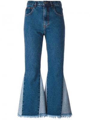 Укороченные джинсы Martina Misbhv. Цвет: синий