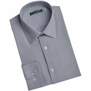 Школьная рубашка, размер 146/152, серый Van Cliff. Цвет: серый