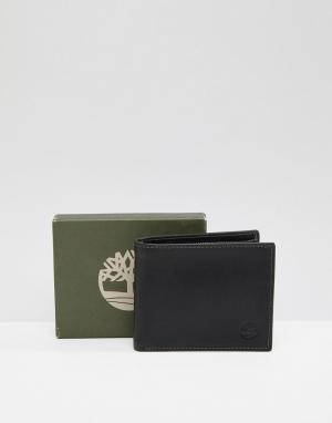 Черный бумажник с отделением для монет Grafton Timberland. Цвет: черный