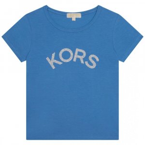Синяя футболка с логотипом синий Michael Kors