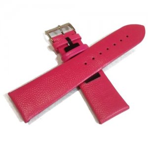 Кожаный ремешок для часов розовый 20 мм Alfa. Цвет: розовый