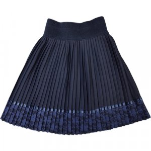 Школьная юбка , размер 128, синий ТЕХНОТКАНЬ. Цвет: синий/темно-синий