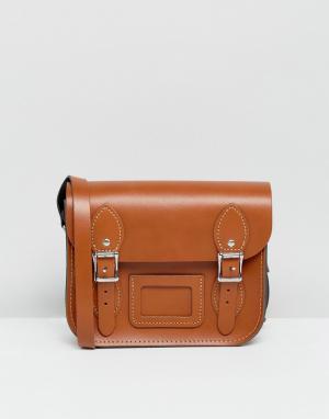 Маленькая сумка сэтчел Leather Satchel Company. Цвет: рыжий