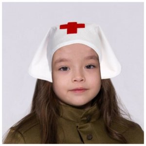 Косынка медсестры белая Бока. Цвет: белый