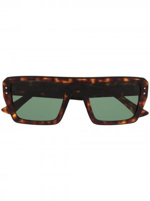Солнцезащитные очки в оправе черепаховой расцветки Cutler & Gross. Цвет: коричневый