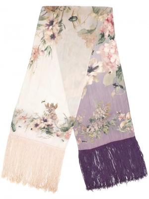 Floral print scarf Jean Paul Gaultier Vintage. Цвет: телесный
