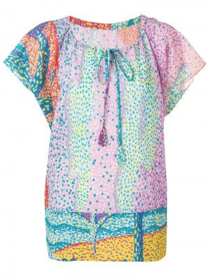 Блузка с узором Tsumori Chisato. Цвет: фиолетовый