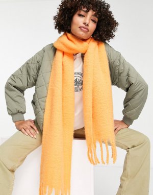 Оранжевый шарф supersoft Topshop