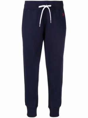 Зауженные спортивные брюки Polo Ralph Lauren. Цвет: синий