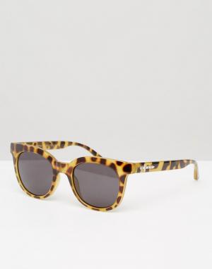 Солнцезащитные очки кошачий глаз в черепаховой оправе Crap Eyewear. Цвет: коричневый