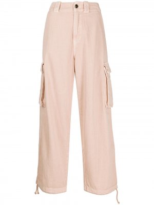 Укороченные брюки карго Semicouture. Цвет: розовый