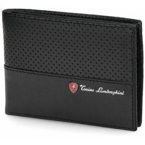 Бумажник TL60.503-01, черный Tonino Lamborghini. Цвет: черный