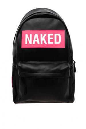Черный рюкзак NAKED с розовыми нашивками Korobeynikov. Цвет: multicolor