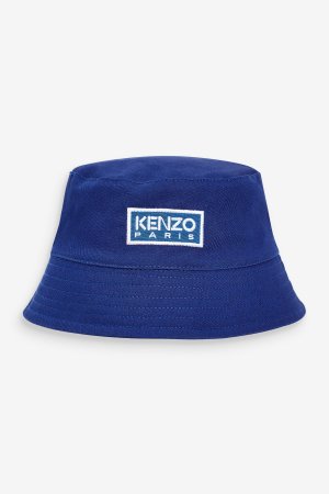 Синяя рыбацкая шапка с логотипом , синий Kenzo