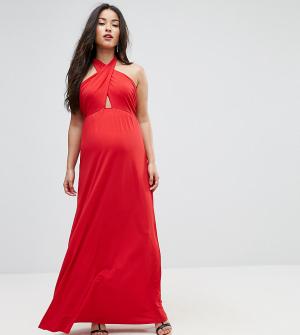 Платье макси -Красный Bluebelle Maternity