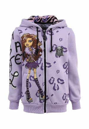 Худи для девочки Monster High. Цвет: фиолетовый