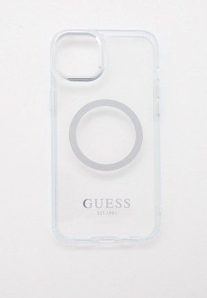 Чехол для iPhone Guess 14 Plus с MagSafe. Цвет: белый
