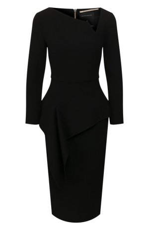 Шерстяное платье Roland Mouret. Цвет: чёрный