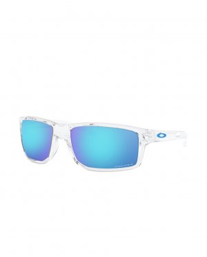 Прозрачные прямоугольные солнцезащитные очки с поляризационными линзами , белый Oakley