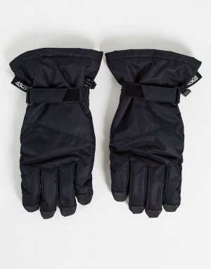 Черные горнолыжные перчатки -Черный цвет ASOS 4505