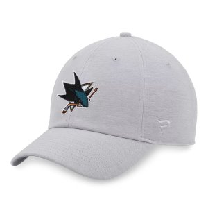 Мужская регулируемая шляпа с логотипом Heather Grey San Jose Sharks Fanatics