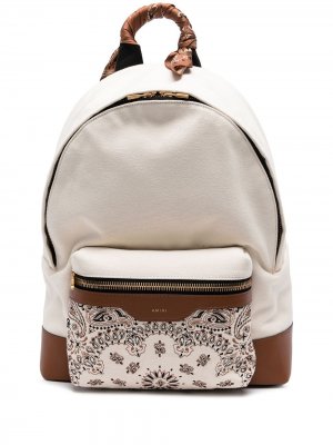 Рюкзак из канваса AMIRI. Цвет: белый