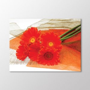 Картина с красными хризантемами Arty