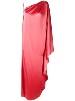 Платье-туника на одно плечо Gianluca Capannolo. Цвет: розовый и фиолетовый