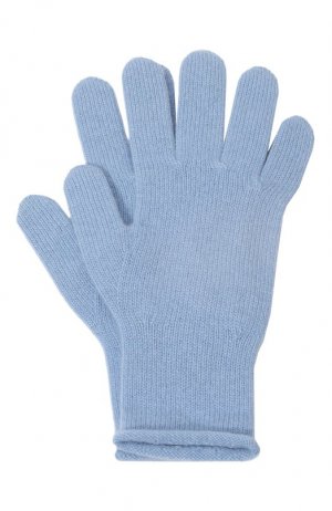 Кашемировые перчатки Canoe. Цвет: голубой