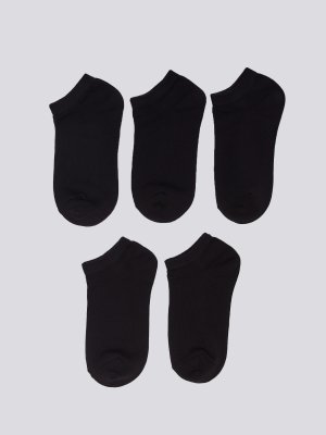 Набор коротких носков (5 пар в комплекте) zolla. Цвет: черный