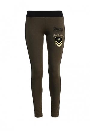 Леггинсы Boxeur Des Rues LADY LEGGINGS WITH MILITARY PATCH. Цвет: хаки
