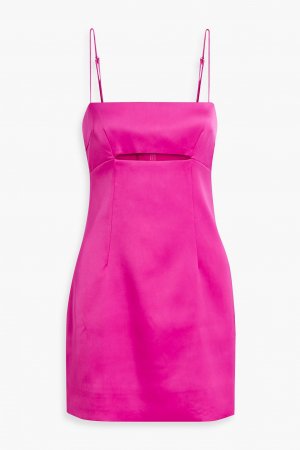 Атласное платье мини Lomy с вырезами NICHOLAS, розовый Nicholas