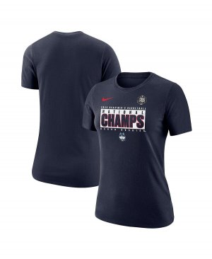 Женская темно-синяя футболка UConn Huskies 2023 NCAA, мужская баскетбольная с изображением национальных чемпионов Pebble , темно-синий Nike