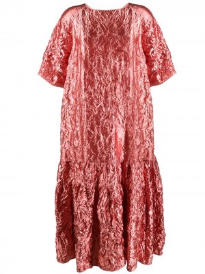 Платье-туника с жатым эффектом Rochas. Цвет: розовый