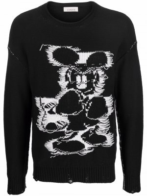 Mickey Mouse intarsia-knit jumper Laneus. Цвет: черный