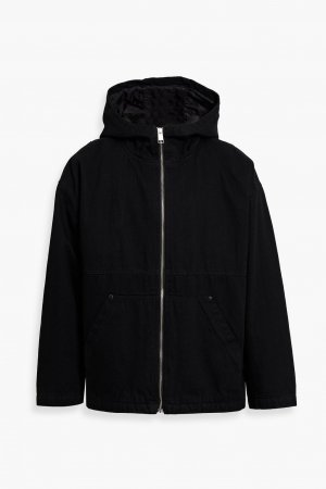 Утепленная куртка из хлопка и габардина с капюшоном FRAME, черный Frame