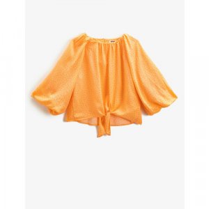 Блуза , размер 4-5 лет, оранжевый KOTON. Цвет: оранжевый