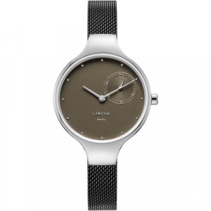 Наручные часы , черный, серебряный LINCOR. Цвет: черный/серебристый/серебристый-черный