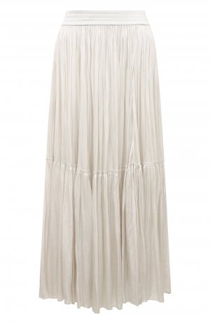 Плиссированная юбка Barbara Bui. Цвет: кремовый