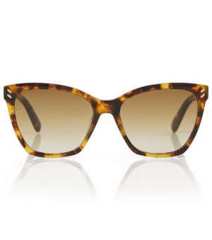Солнцезащитные очки falabella pin в квадратной оправе Stella Mccartney, коричневый McCartney