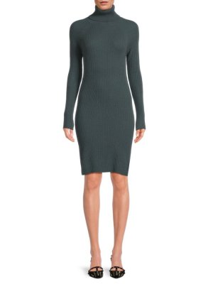 Платье-водолазка из кашемира в рубчик , цвет Kernwood Qi Cashmere
