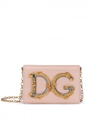 Поясная сумка DG Girls Dolce & Gabbana. Цвет: розовый